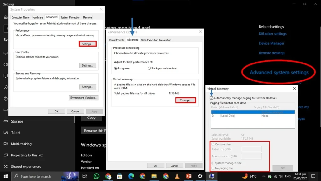 Reset Virtual Memory for 