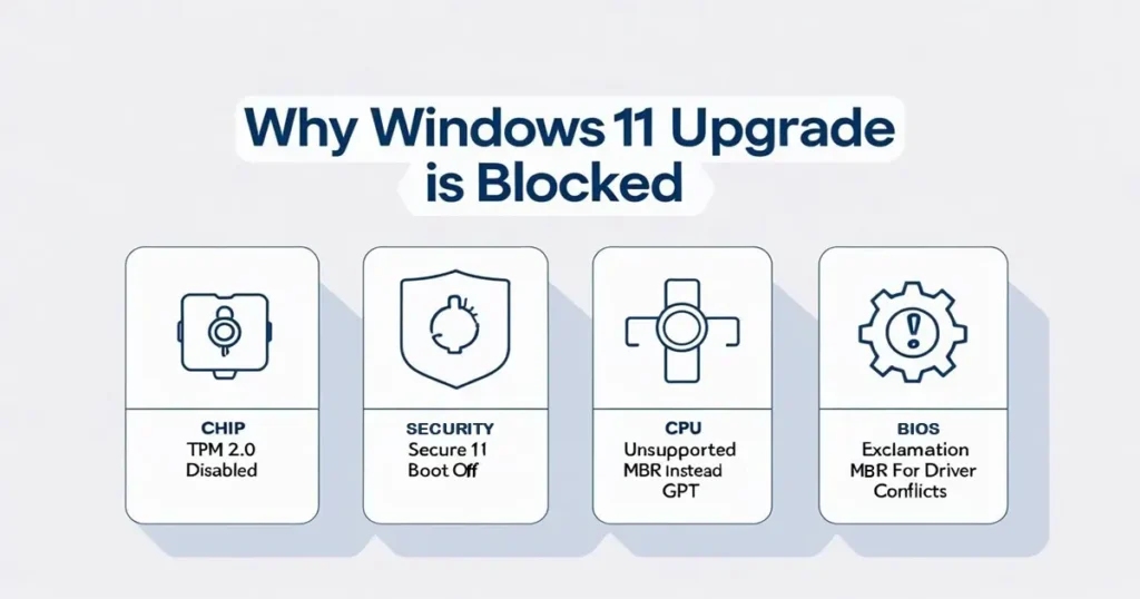 Top Reasons Why PC Can’t Upgrade to Win 11