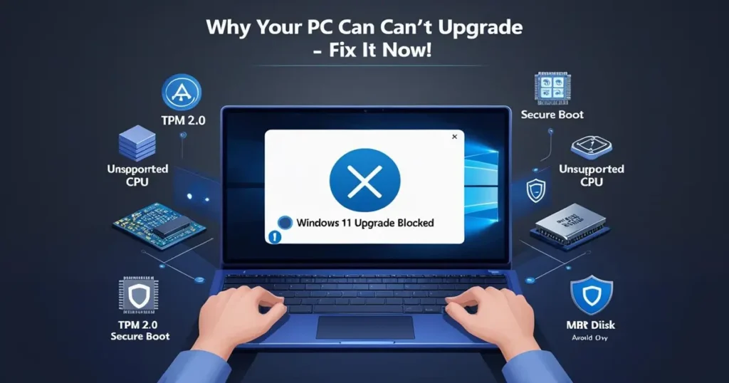 Windows 11 Upgrade Blocked – Blog Banner for article Windows 11 Upgrade Is Blocked