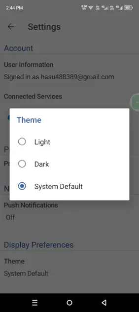 Method 4 – How to Change MS Word to Light Mode on Android